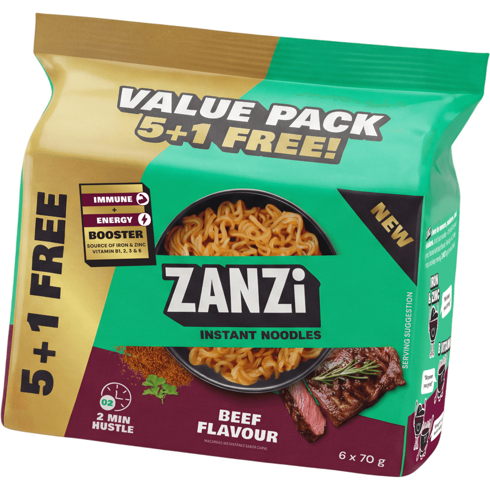 ZANZi Instant Noodles Beef Flavour