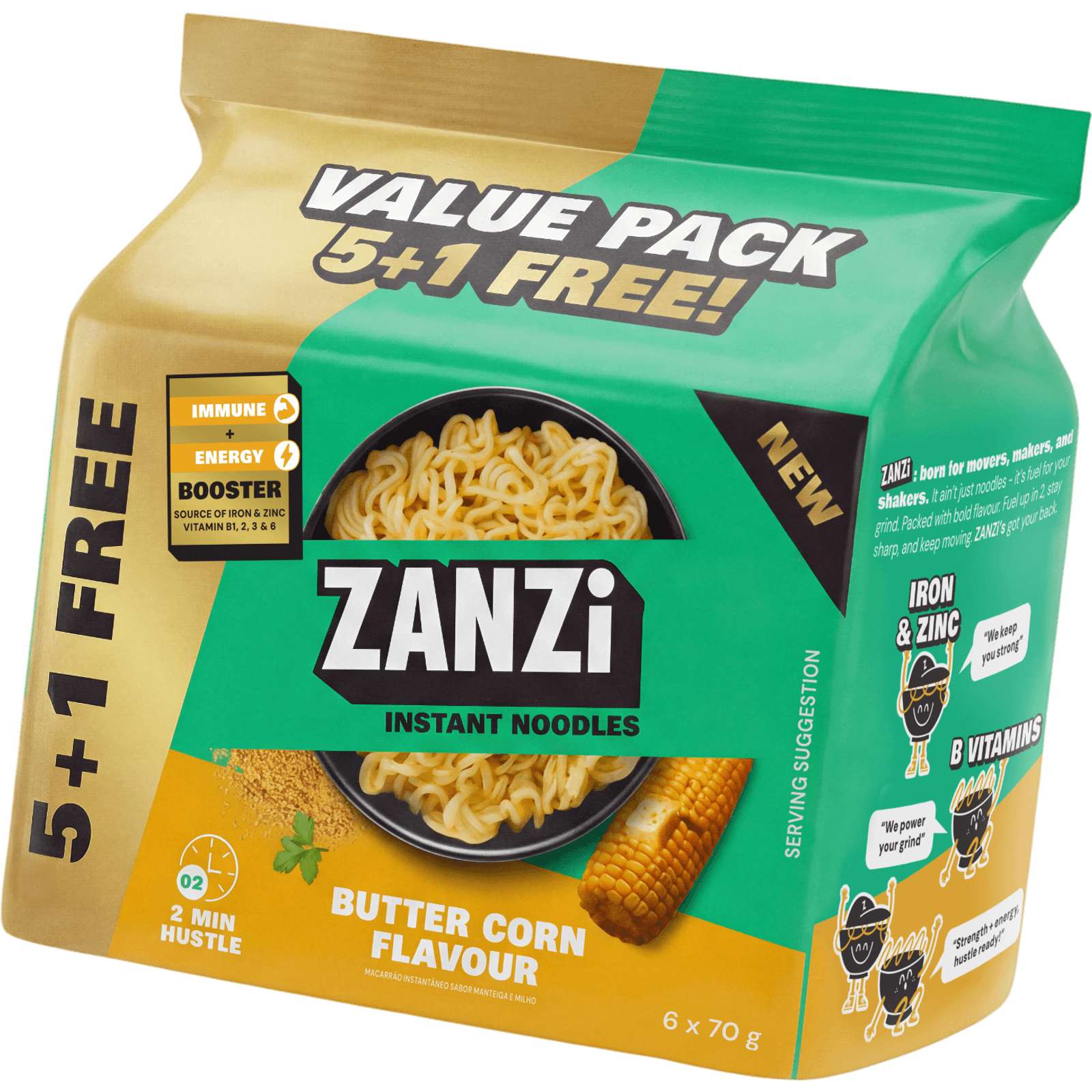 ZANZi Instant Noodles Buttercorn Flavour