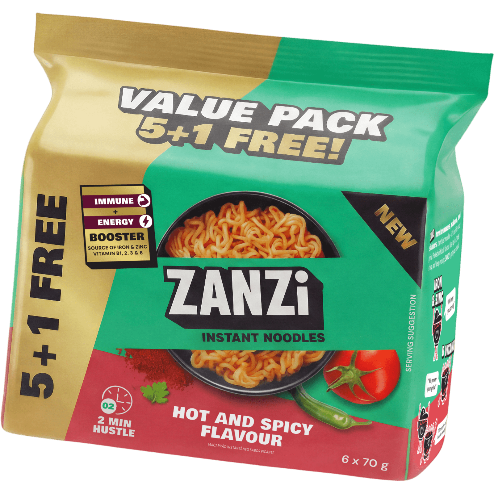 ZANZi Instant Noodles Hot & Spicy Flavour