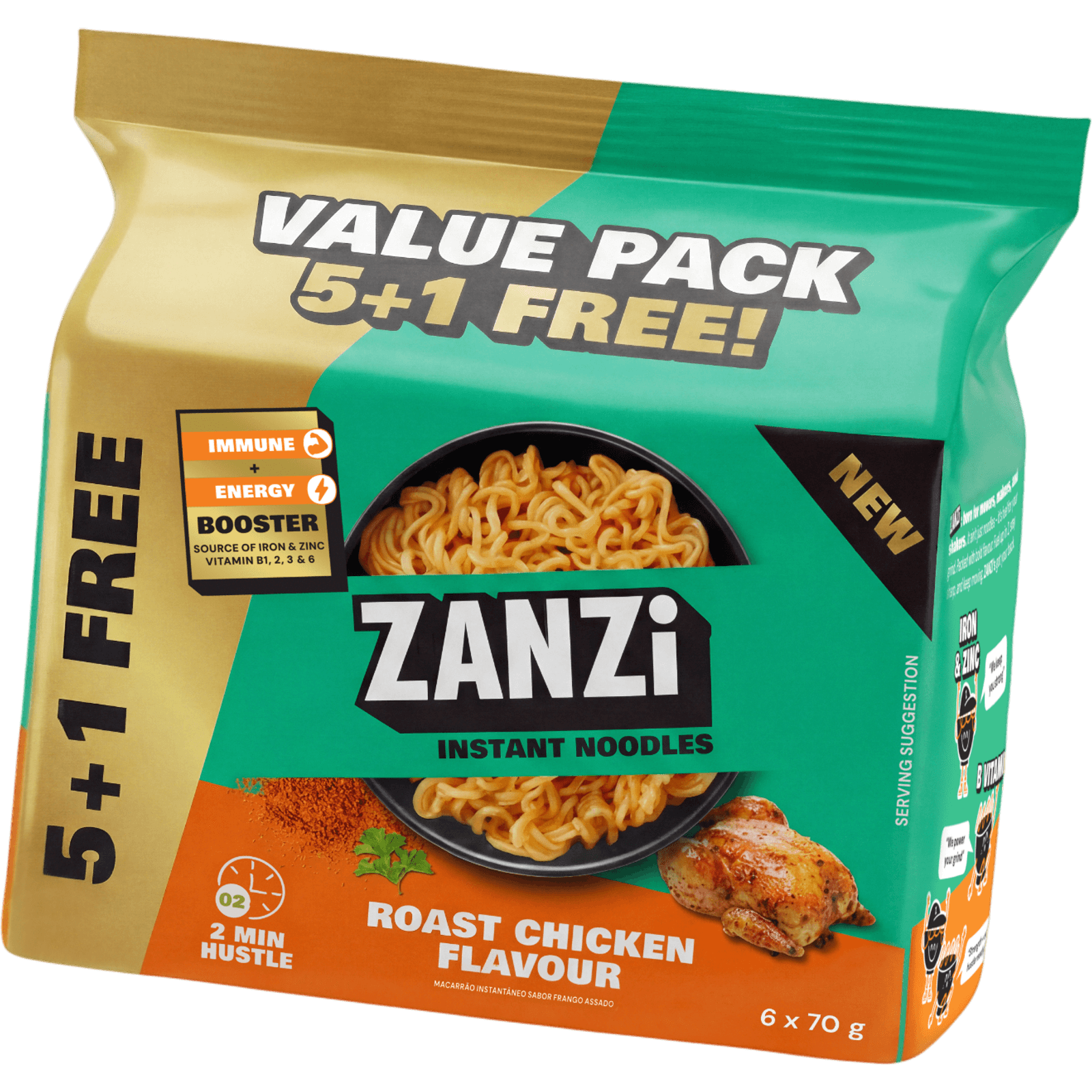 ZANZi Instant Noodles Roast Chicken Flavour